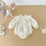 【66-90cm】ロンパース ベビー フリル襟 プリンセス - 画像 (6)