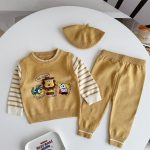 【66-90cm】セットアップ＆帽子 ベビー ライオン カートゥーン - 画像 (9)