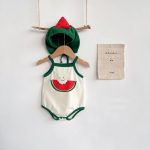 【66-90cm】ロンパース ベビー スイカ キャミ かわいい - 画像 (4)