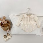 【66-90cm】ロンパース プリンセス フラワー 刺繡 ベビー服 - 画像 (8)