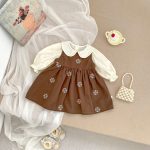 【73-120cm】ワンピースセット 女の子 可愛い フラワー - 画像 (3)