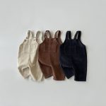 【66-120cm】サロペット ベビー 韓国風 暖かい コーデュロイ