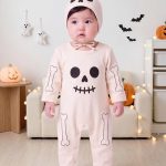 【66-90cm】ロンパース ベビー スカル プリント - 画像 (8)