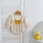 【66-130cm】ロンパースorワンピース 女の子 姉妹服 蝶結び 花柄 - 画像 (12)