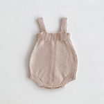 【66-100cm】サロペットパンツ ベビー ニット 無地 - 画像 (9)