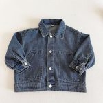 【80-150cm】ジャケットorワンピース キッズ デニム トレンド - 画像 (9)