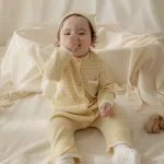 【66-90cm】ロンパース ベビー 韓国風 ボーダー - 画像 (3)