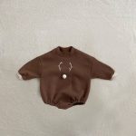 【66-90cm】ロンパース ベビー クリスマス エルク - 画像 (5)