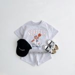 【80-130cm】セットアップ キッズ バスケットボール クマ - 画像 (3)