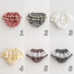 【66-100cm】キュロット ベビー チェック柄 レースフリル - 画像 (19)