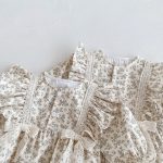 【66-100cm】長袖ロンパース ベビー 花柄 シンプル - 画像 (11)