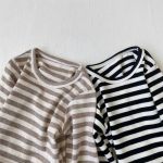 【73-100cm】Tシャツ ボーダー ニット クルーネック 男女兼用 ベビー キッズ - 画像 (11)