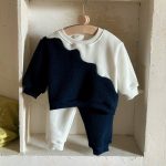 【66-90cm】セットアップ ベビー 配色 トレンド - 画像 (4)