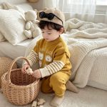 【66-90cm】セットアップ ベビー クマセーター＆レギン トレンド - 画像 (19)