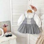 【73-120cm】セットアップ 女の子 レース チェック - 画像 (5)