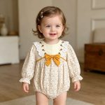 【66-130cm】ロンパースorワンピース 女の子 姉妹服 蝶結び 花柄 - 画像 (8)