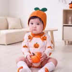 【66-90cm】ロンパース&帽子 可愛い かぼちゃ プリント ハロウィン - 画像 (11)