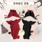 【66-90cm】ロンパース&帽子 ベビー ハロウィン 可愛い 小悪魔ちゃん - 画像 (3)