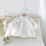 【66-90cm】ロンパース ベビー プリンセス風 パフスリープ - 画像 (9)