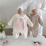 【66-90cm】ロンパース ベビー もこもこ ウサギ - 画像 (9)
