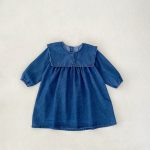 【66-130cm】ロンパースorワンピース 女の子 姉妹服 セーラー襟 デニム - 画像 (16)