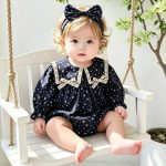 【66-140cm】ワンピースorロンパース 姉妹コーデ フリル リボン - 画像 (3)