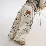 【90-150cm】パンツ 男の子 ボーイズ レオパード柄 ワイドデニム - 画像 (2)