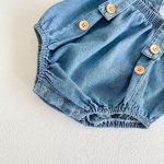 【66-90cm】サロペロンパース&クマ耳帽子 ベビー デニム かわいい - 画像 (15)