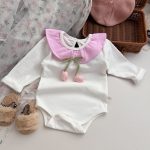 【66-90cm】ロンパース ベビー おしゃれ チューリップ フリル - 画像 (6)