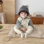 【73-100cm】セットアップ ベビー 英字 ロゴ シンプル - 画像 (6)