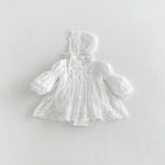 【66-90cm】ロンパース&帽子 ベビー レース リボン - 画像 (4)