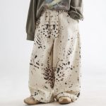 【90-150cm】パンツ 男の子 ボーイズ レオパード柄 ワイドデニム - 画像 (4)