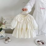 【66-90cm】ロンパースorワンピース ベビー 姉妹服 レース花襟 - 画像 (7)