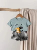 【80-120cm】セットアップ ベビー 恐竜 プリント かわいい - 画像 (8)