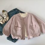 【80-130cm】 アウター 男の子 ジャケット ブルゾン スタジャン風 - 画像 (5)