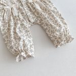 【66-100cm】長袖ロンパース ベビー 花柄 シンプル - 画像 (15)