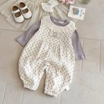 【66-90cm】サロペット&シャツ ベビー ウサギ ドット - 画像 (5)