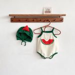 【66-90cm】ロンパース ベビー スイカ キャミ かわいい - 画像 (5)