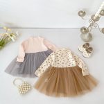 【73-110cm】ワンピース 女の子 カラーバリ メッシュ - 画像 (3)