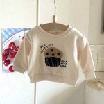 【66-100cm】セットアップ ベビー 刺繍 ボーダー トレーナー レギンス - 画像 (7)