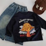 【90-140cm】長袖Tシャツ 男の子 アルファベット プリント - 画像 (9)