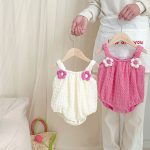 【66-90cm】ロンパース ベビー バタフライ フラワー 可愛い - 画像 (8)