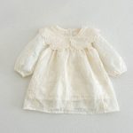 【73-120cm】ワンピース 女の子 プリンセス クリーム - 画像 (6)