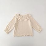 【73-110cm】シャツ フリル襟 イチゴ柄 可愛い - 画像 (6)