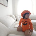 【66-90cm】ロンパース ベビー 可愛い かぼちゃ ハロウィン - 画像 (5)