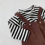 【73-100cm】Tシャツ ボーダー ニット クルーネック 男女兼用 ベビー キッズ - 画像 (17)