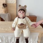 【66-100cm】ロンパース ベビー ビッグベア 暖かい - 画像 (3)