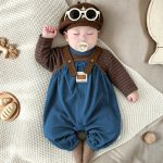 【73-100cm】サロペット&シャツ ベビー ゆったり おしゃれ - 画像 (5)