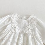 【66-90cm】ロンパース ベビー 蝶結び付き レイヤード - 画像 (10)