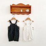 【73-110cm】サロペット ベビー オシャレ デニム ドット - 画像 (15)